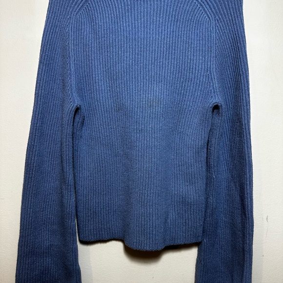 Ann Taylor Light Blue Ribbed Scoop Neck Sweater - Picture 12 of 16